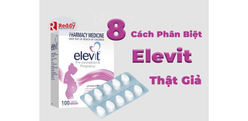 Vỉ thuốc elevit giả không có in tên và logo hãng Bayer ở đâu?
